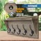HBCY Creations Rustic Wall Mounted Coat Rack Shelf - Wooden Country Style 24" Entryway Shelf with Hooks - Solid Pine Wood - For Entryway, Kitchen, Bathroom